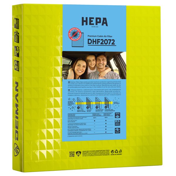 Hepa Cabin Air Filter for Jeep, Dodge, Chrysler, Mazda, Fiat, Lancia